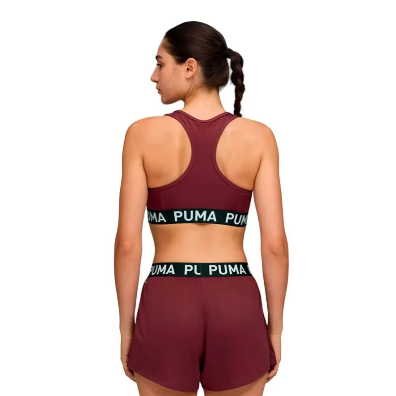 Sports Bra Puma 4Keeps Elastic Dark Red