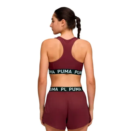 Sports Bra Puma 4Keeps Elastic Dark Red