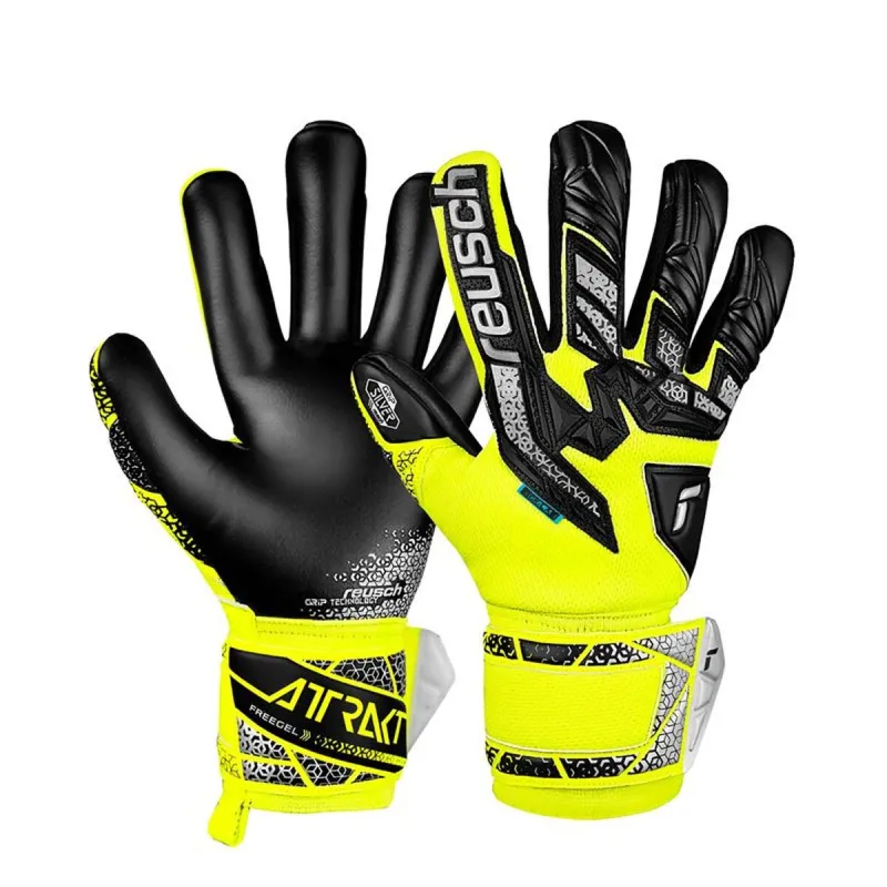 Перчатки вратаря Reusch Attrakt Freegel Жёлтый взрослых
