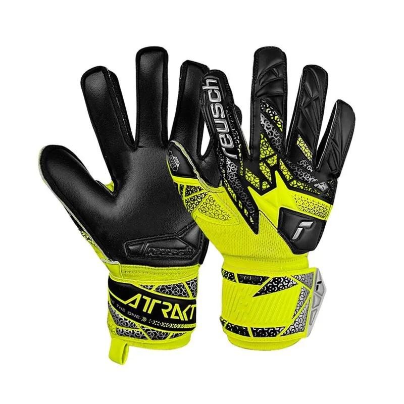 Перчатки вратаря Reusch Attrakt Silver Жёлтый