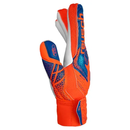 Перчатки вратаря Reusch Attrakt Starter Синий Оранжевый