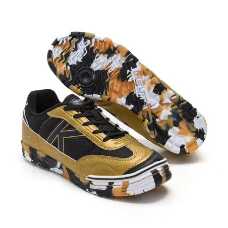 Children's Indoor Football Shoes Kelme Trueno Lace Ocre