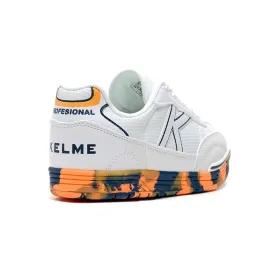 Children's Indoor Football Shoes Kelme Trueno Lace White