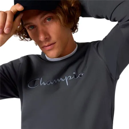 Men’s Sweatshirt without Hood Champion Icons Tonal Dark grey