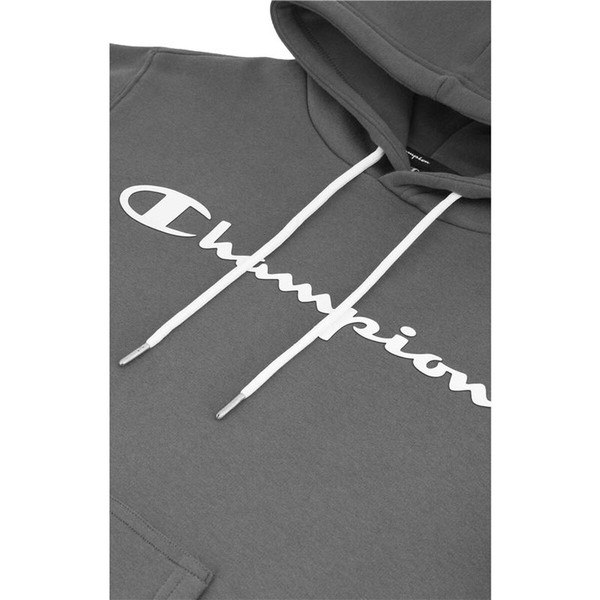 Vyriškas džemperis su gobtuvu Champion Script Logo Print Šviesiai pilka