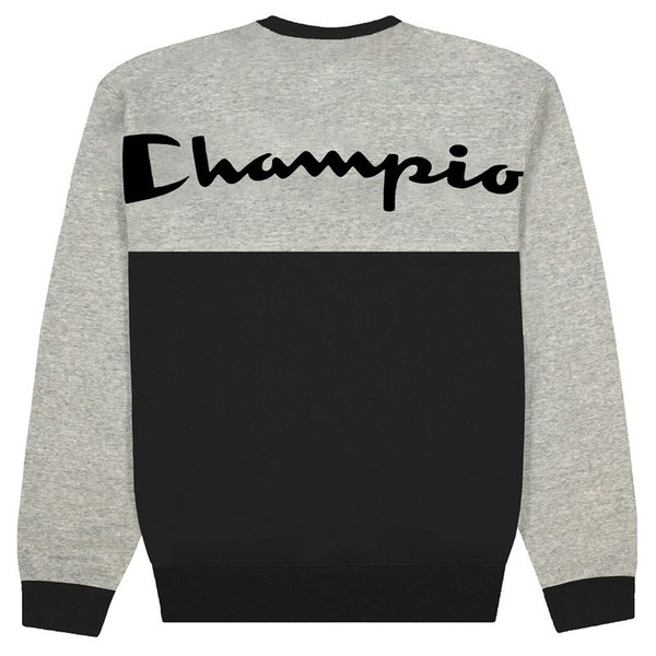 Men’s Sweatshirt without Hood Champion Spliced Script Logo Black