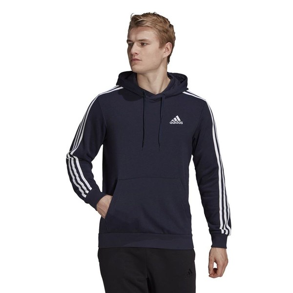 Men’s Hoodie Adidas Essentials 3 Bandas Dark blue