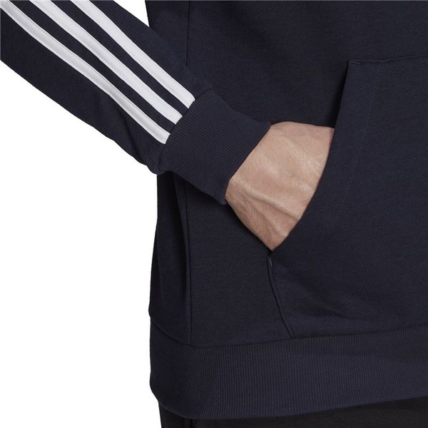 Men’s Hoodie Adidas Essentials 3 Bandas Dark blue