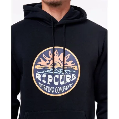 Men’s Hoodie Rip Curl Down The Line Black