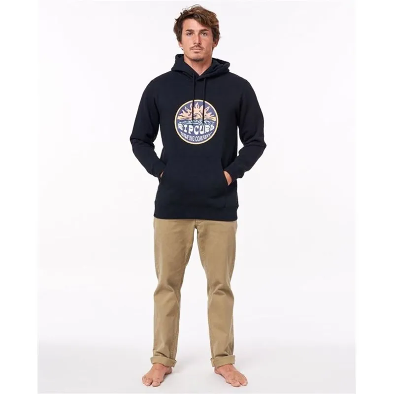 Men’s Hoodie Rip Curl Down The Line Black
