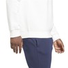 Men’s Sweatshirt without Hood Reebok Identity Arch Logo Fleece White