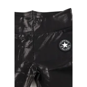 Sportinės tamprės vaikams Converse High Rise Shine Juoda