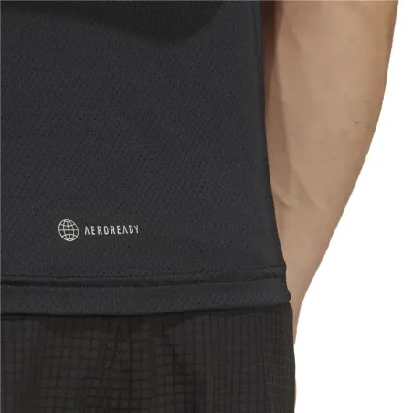 Men’s Short Sleeve T-Shirt Adidas Run Icons 3S Black