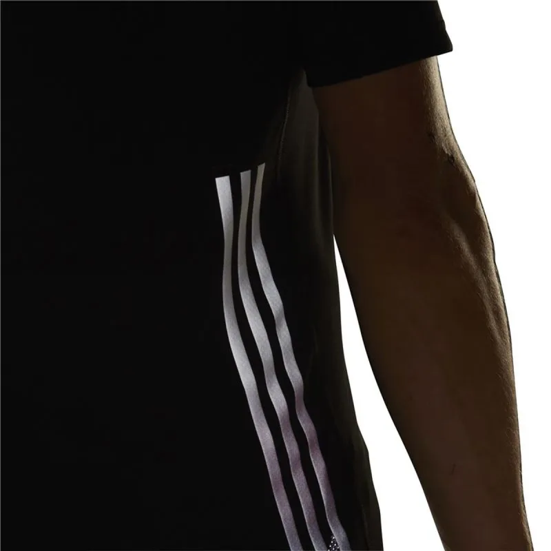 Men’s Short Sleeve T-Shirt Adidas Run Icons 3S Black