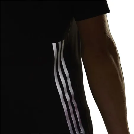 Men’s Short Sleeve T-Shirt Adidas Run Icons 3S Black