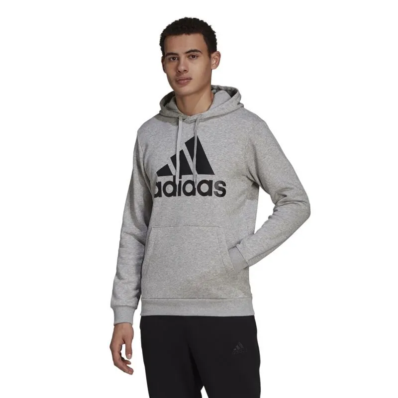 Men’s Hoodie Adidas Essentials Fleece Big Logo Light grey