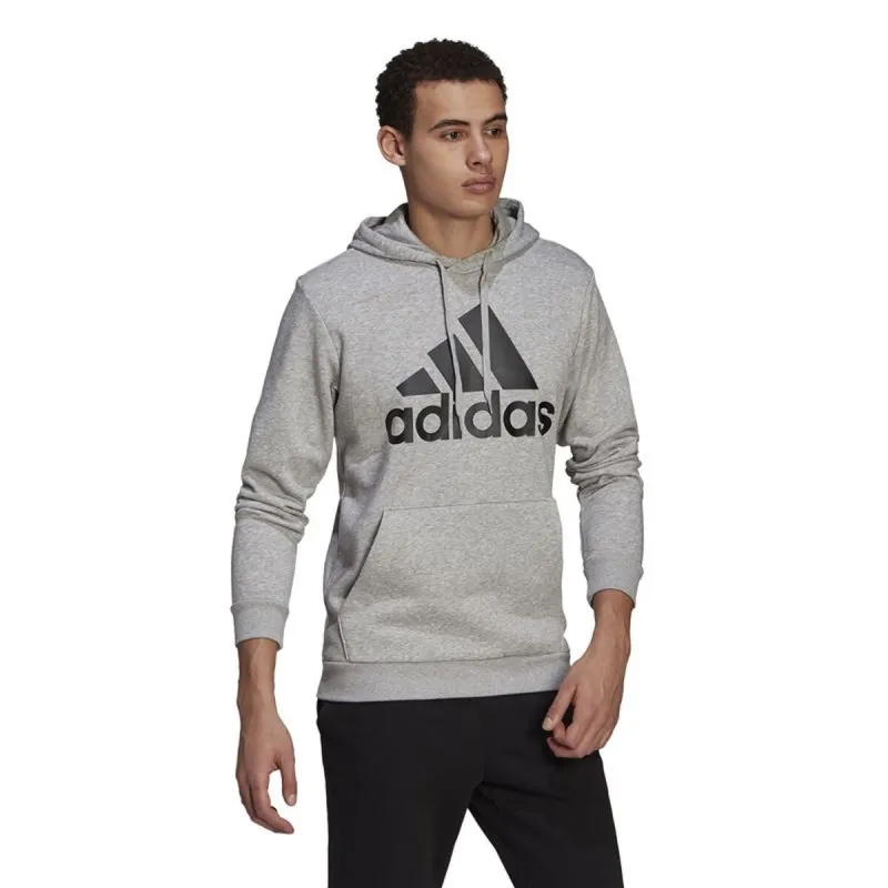 Men’s Hoodie Adidas Essentials Fleece Big Logo Light grey