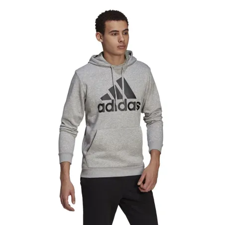 Men’s Hoodie Adidas Essentials Fleece Big Logo Light grey