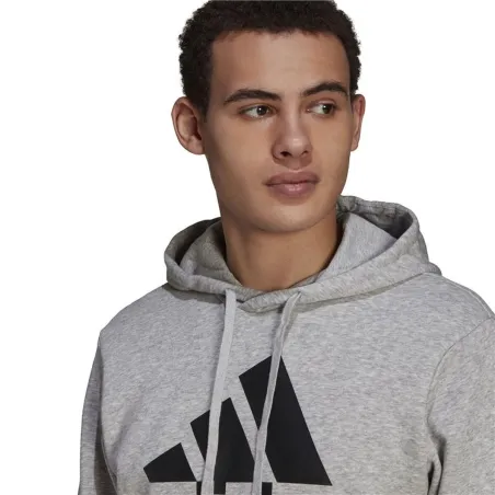Men’s Hoodie Adidas Essentials Fleece Big Logo Light grey