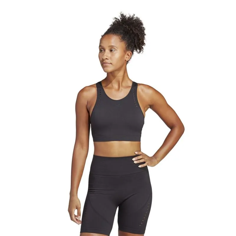 Sports Bra Adidas Aeroknit Light-Support Black