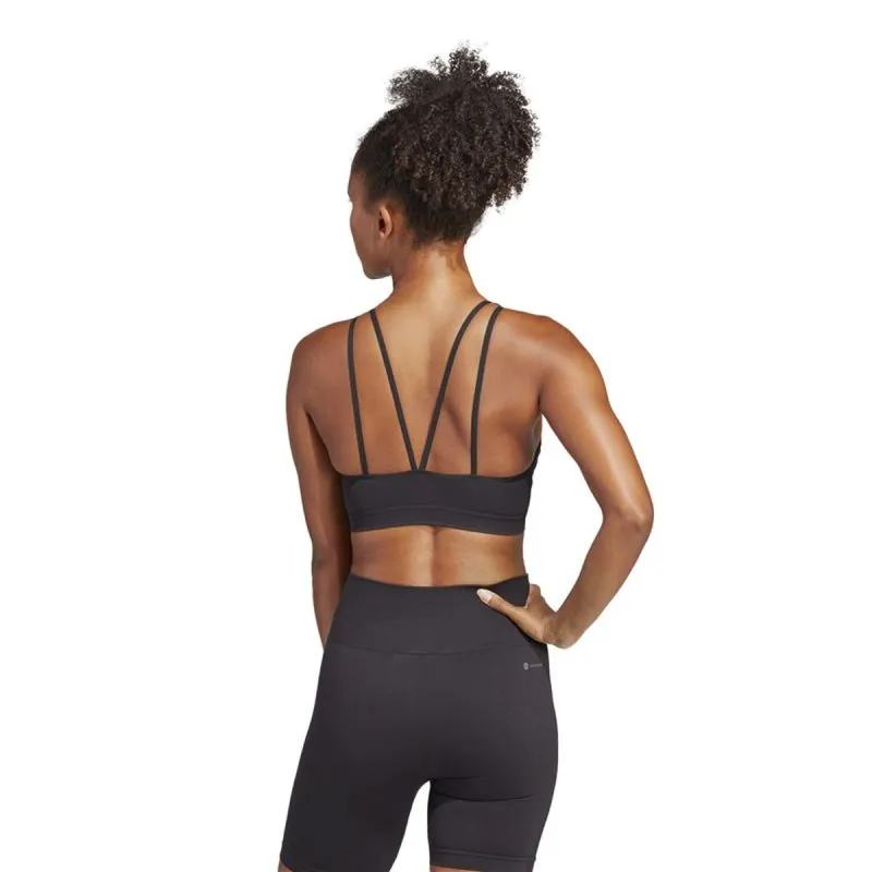 Sports Bra Adidas Aeroknit Light-Support Black