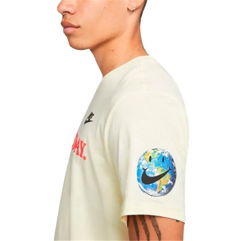 Lühikeste varrukatega T-särk, meeste Nike Have A Nice Day Beež