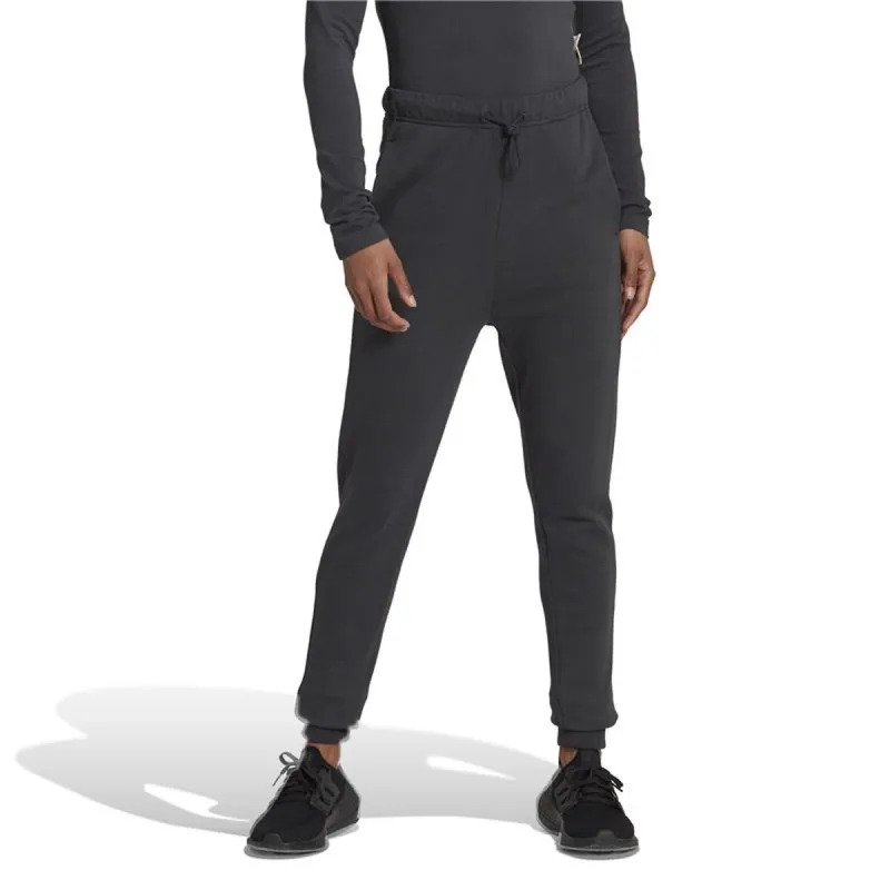 Ilgos sportinės kelnės Adidas Juoda Moteris