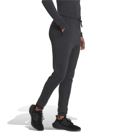 Ilgos sportinės kelnės Adidas Juoda Moteris