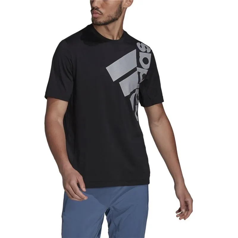 Vīriešu Krekls ar Īsām Piedurknēm Adidas Big Badge Melns