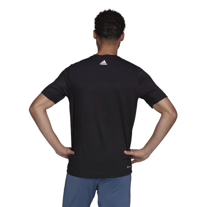 Vīriešu Krekls ar Īsām Piedurknēm Adidas Big Badge Melns
