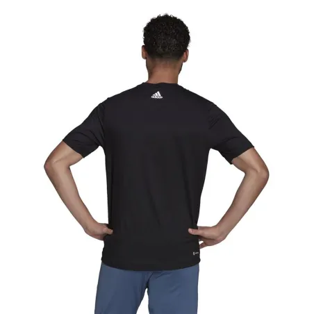 Vīriešu Krekls ar Īsām Piedurknēm Adidas Big Badge Melns