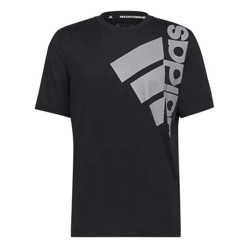 Vīriešu Krekls ar Īsām Piedurknēm Adidas Big Badge Melns