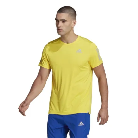 Men’s Short Sleeve T-Shirt Adidas Yellow