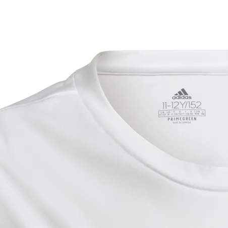 Child's Short Sleeve T-Shirt Adidas White