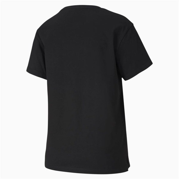 Women’s Short Sleeve T-Shirt Puma Puma Classics Logo Tee Black