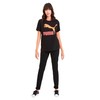 Women’s Short Sleeve T-Shirt Puma Puma Classics Logo Tee Black