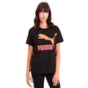 Women’s Short Sleeve T-Shirt Puma Puma Classics Logo Tee Black