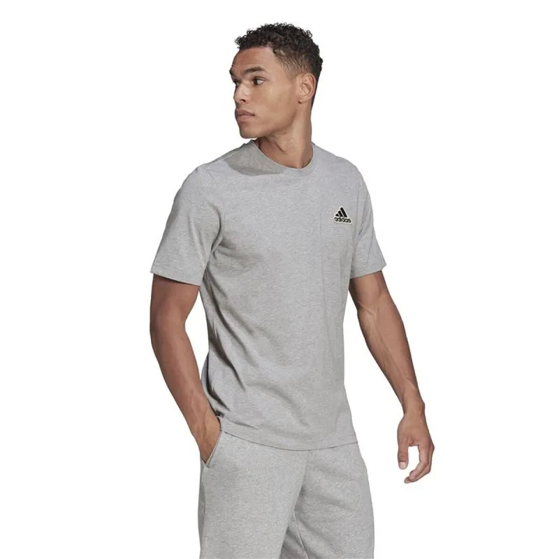 Men’s Short Sleeve T-Shirt Adidas Essentials Feelcomfy Light grey