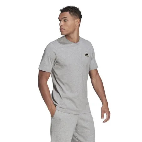 Men’s Short Sleeve T-Shirt Adidas Essentials Feelcomfy Light grey