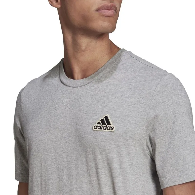 Men’s Short Sleeve T-Shirt Adidas Essentials Feelcomfy Light grey