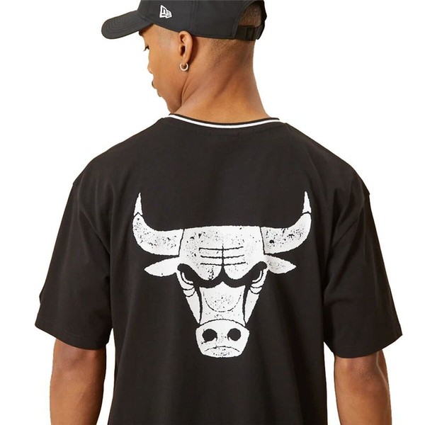 Basketbola T-krekls New Era Chicago Bulls Graphic M Melns