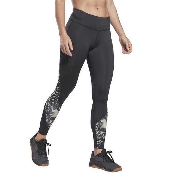 Naisten urheilulegginsit Reebok Modern Safari W Musta