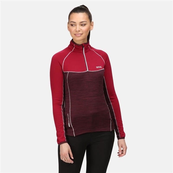 Fleece Lining Regatta Hepley Lightweight Half-Zip W Dark Red