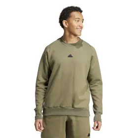 Men’s Sweatshirt without Hood Adidas Z.N.E. Brown