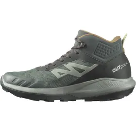 Pārgājienu Zābaki Salomon Outpulse Mid Gore - Tex Urban Pelēks