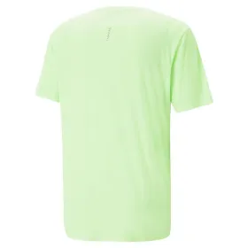 Men’s Short Sleeve T-Shirt Puma Run Favorite Lime green