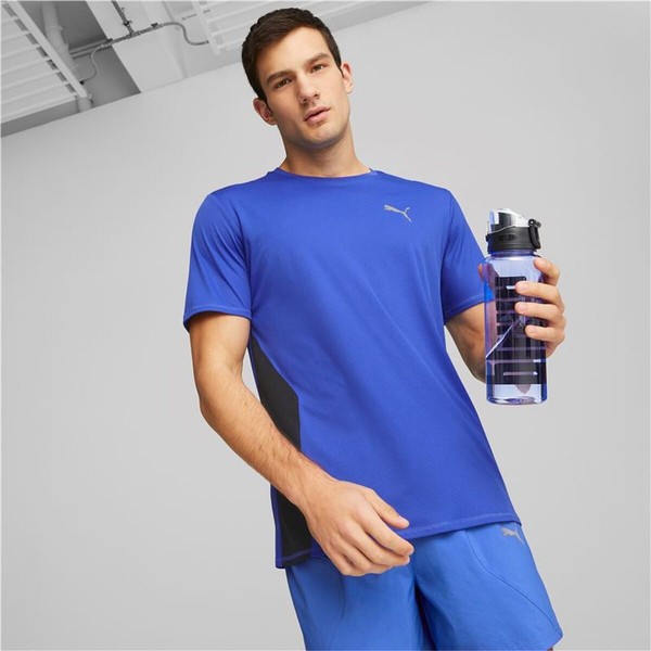 Men’s Short Sleeve T-Shirt Puma Run Favorite Ss Blue