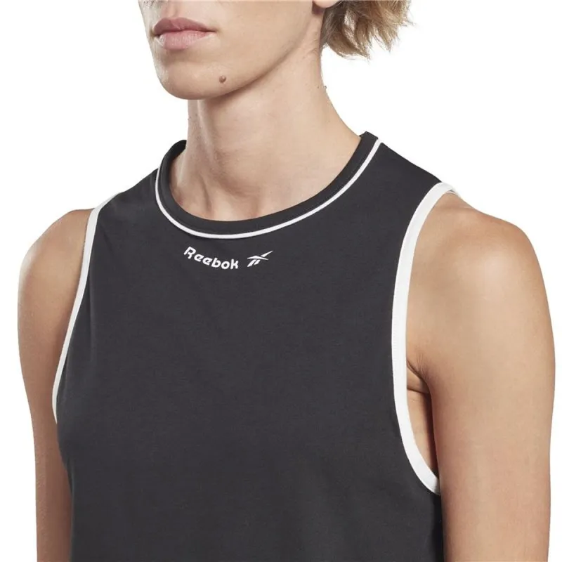 Women's Sleeveless T-shirt Reebok Rie Black