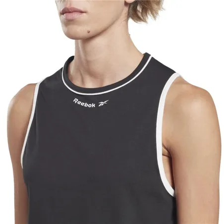 Women's Sleeveless T-shirt Reebok Rie Black