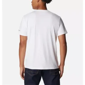 Short-sleeve Sports T-shirt Columbia Sun Trek™ Graphic White